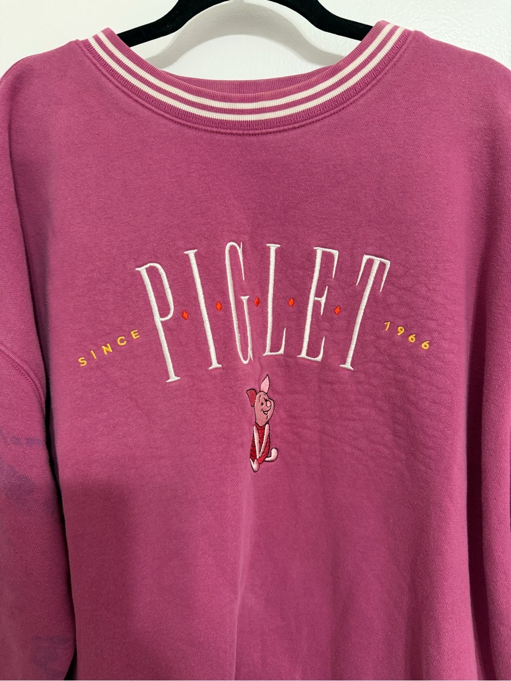 Disney parks Winnie the Pooh piglet embroidered pullover sweatshirt - Picture 3 of 5